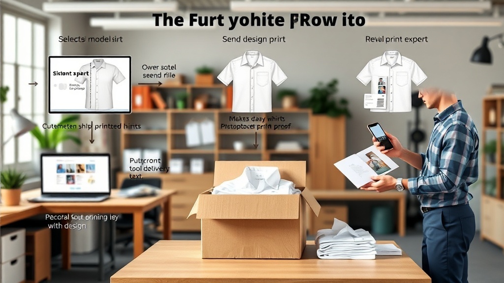 איך עובד תהליך ההזמנה של הדפסה על חולצות לבנות