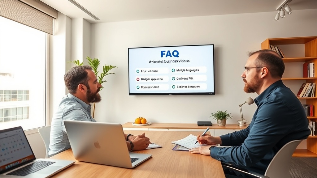 שאלות נפוצות על סרטוני אנימציה לעסקים